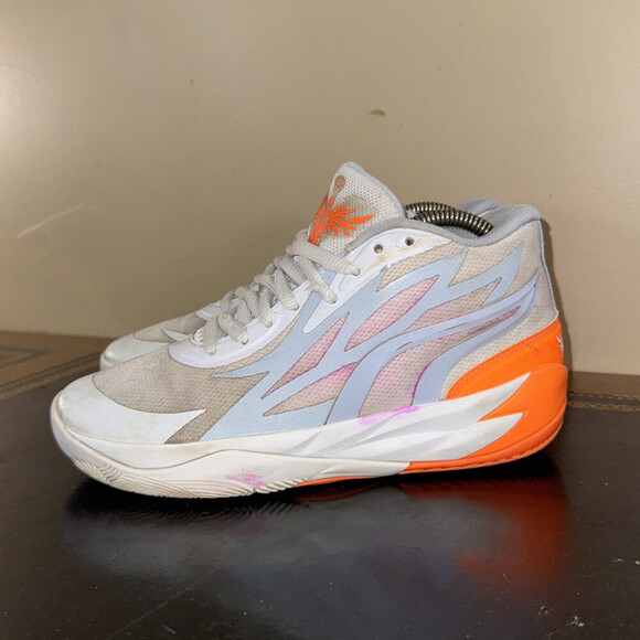Puma Lamelo Ball MB.02 Jr Gorange Grey Orange 378358 02 Gradeschool Gs Size 5Y - Picture 3 of 5